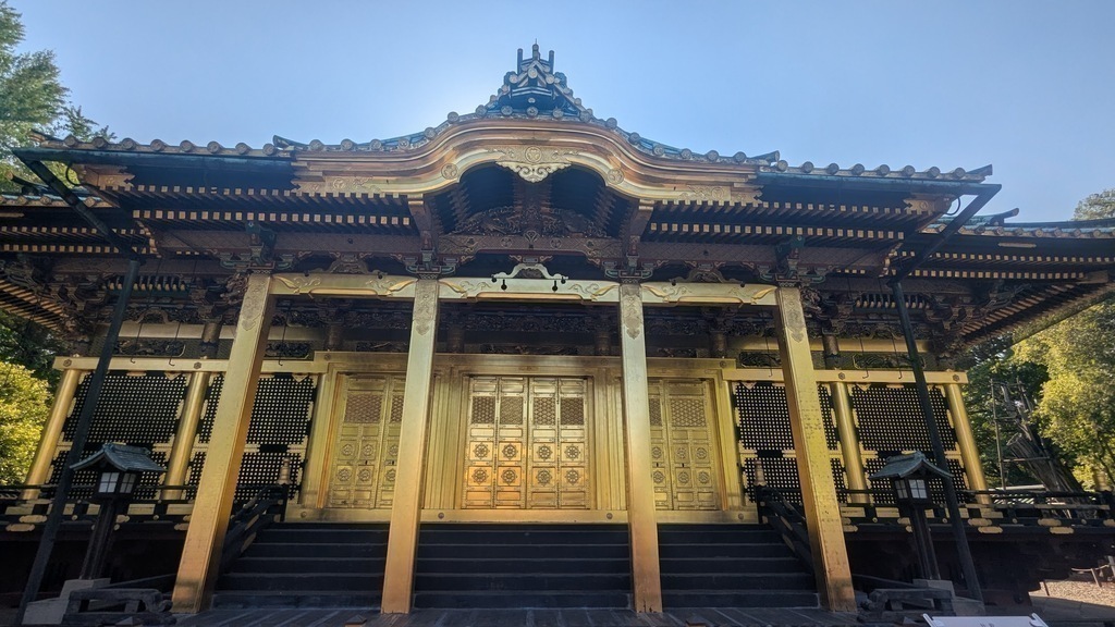 The main hall at Tosho-gu Shrine.
