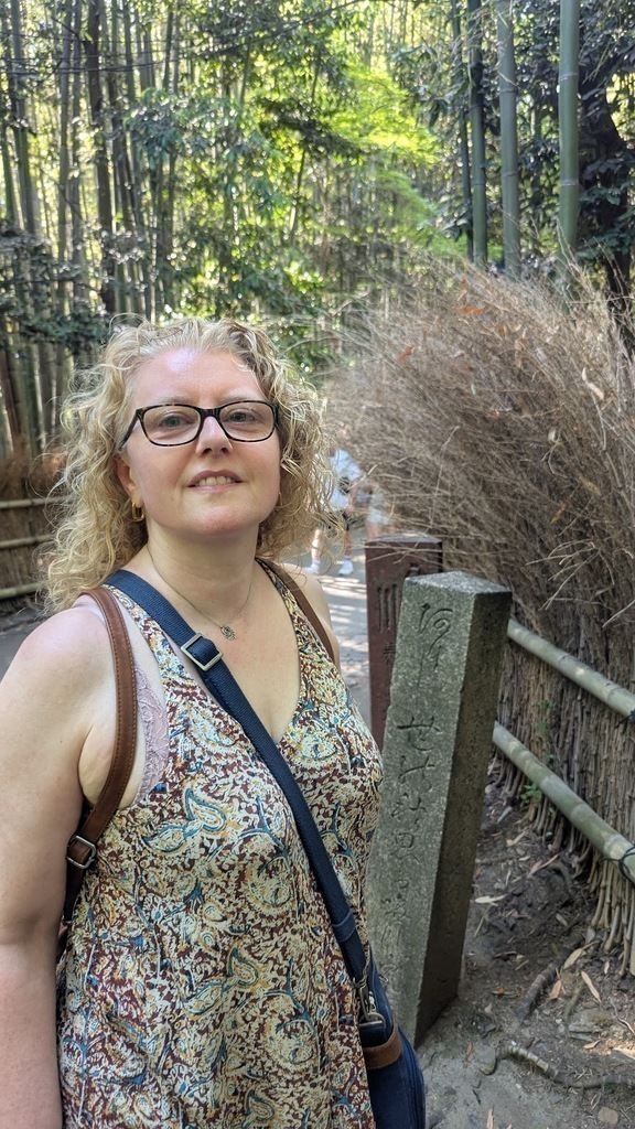 Maria at Arashiyama Bamboo Forest